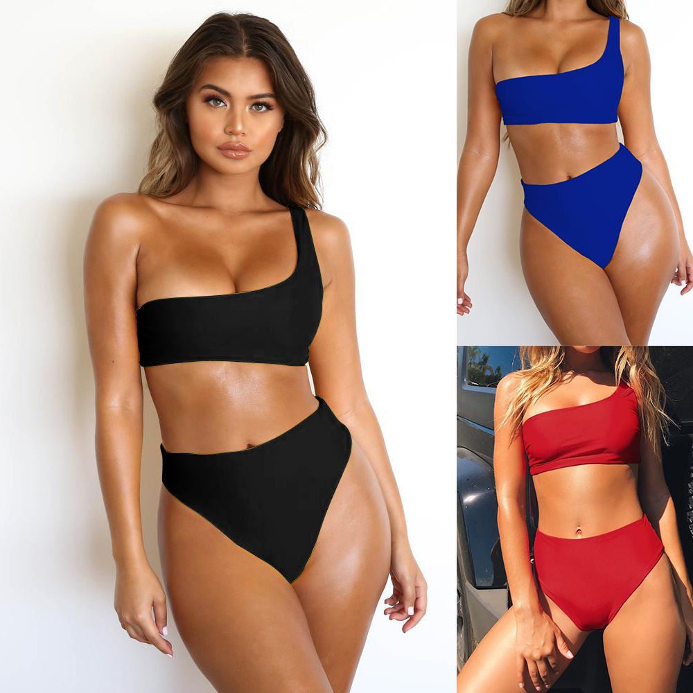 one shoulder bikinis