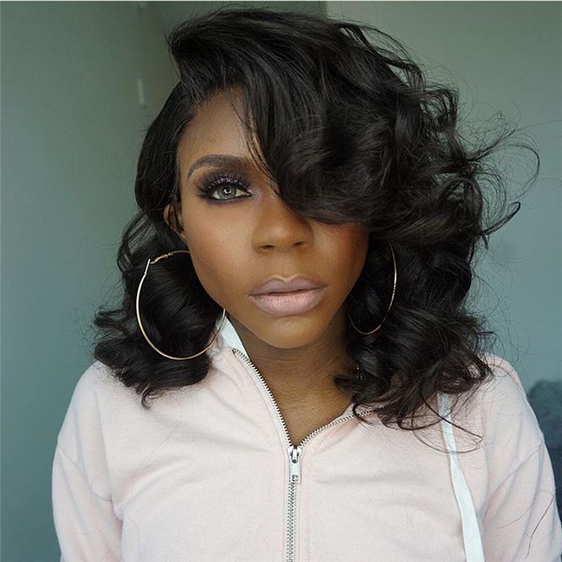 Good Style Human Hair Wigs With Natural Hairline Body Wave Lace