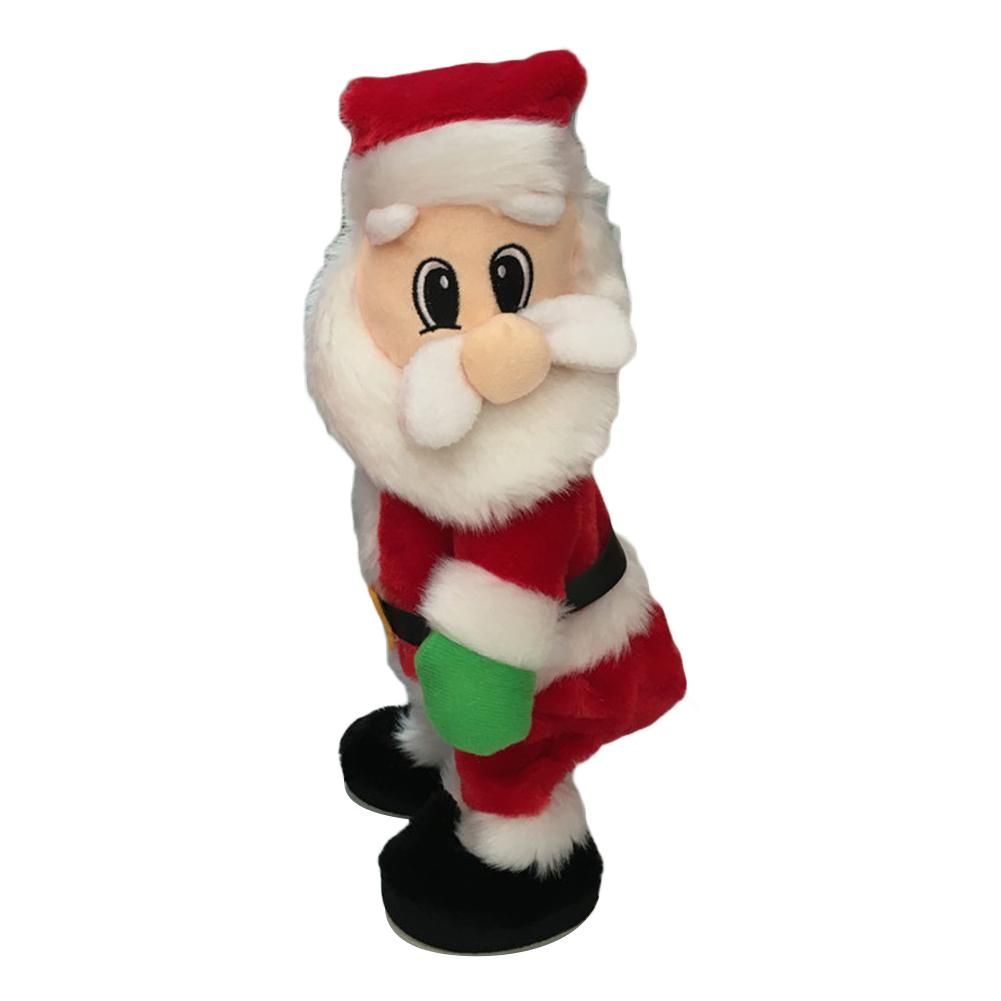 AO99 Stylish Xmas Electric Twerk Santa Claus Toy Music Dancing Doll Xmas Gift