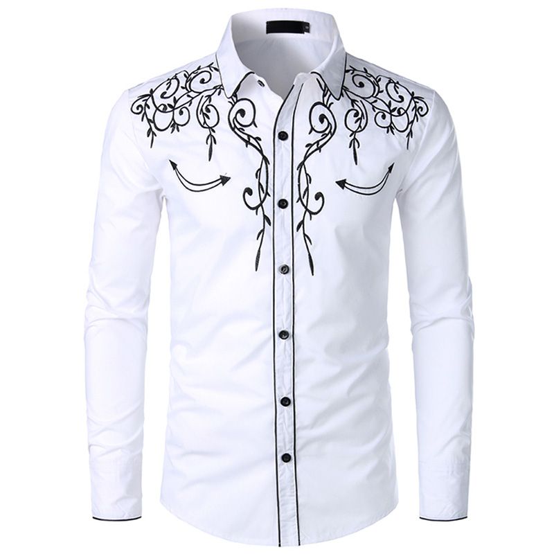 mens embroidered shirts