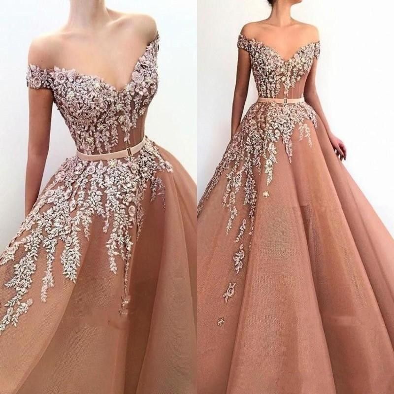off shoulder prom dresses 2019