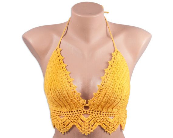 Compre Top Corto, Top De Crochet, Top Sin Espalda, Sujetador, Crochet De Playa, Festival, Top Hippie A 12,04 € Del Dh180255 | DHgate.Com