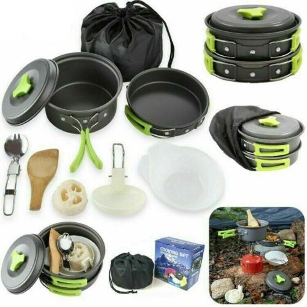2020 Portable Camping Cookware Kit Outdoor Picnic Hiking Cooking