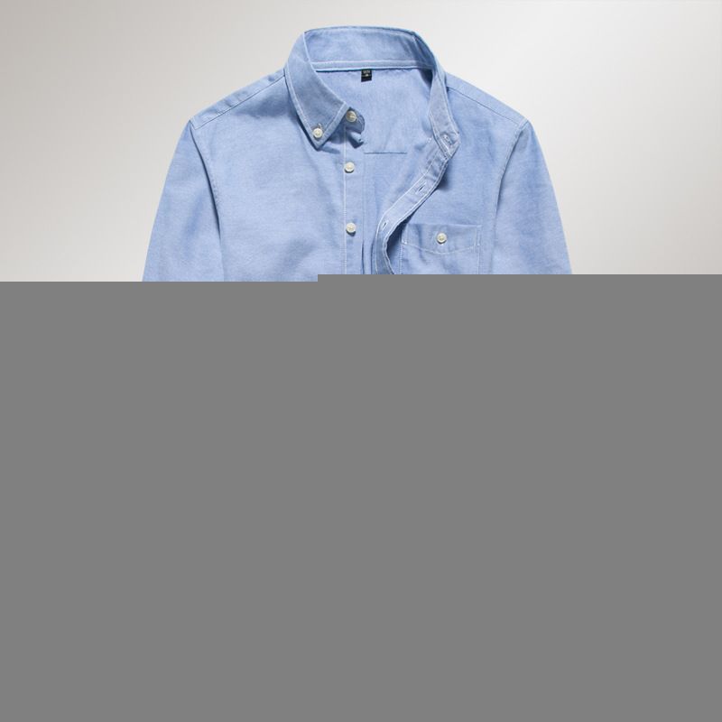 2020 2017 Brand Men Business Oxford Shirt Men Long Sleeves Casual