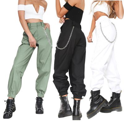Compra Pantalones Sueltos De Carga Casual Para Mujer Pantalones Largos  Deportivos De Verano 2019 Ropa Sólida Para Mujer De La Calle Hip Hop Envío  Gratis Barato | Entrega Rápida Y Calidad | Es.Dhgate