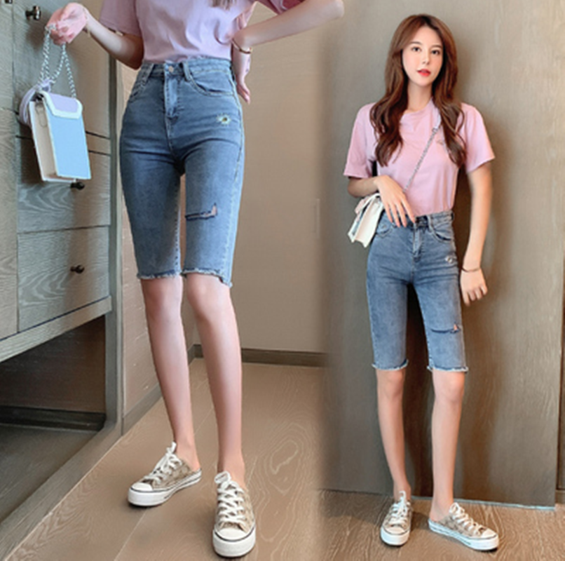 half jeans pants for ladies