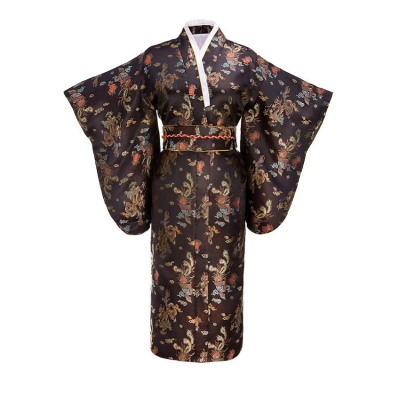 black kimono costume
