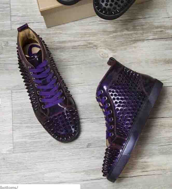 purple red bottoms mens