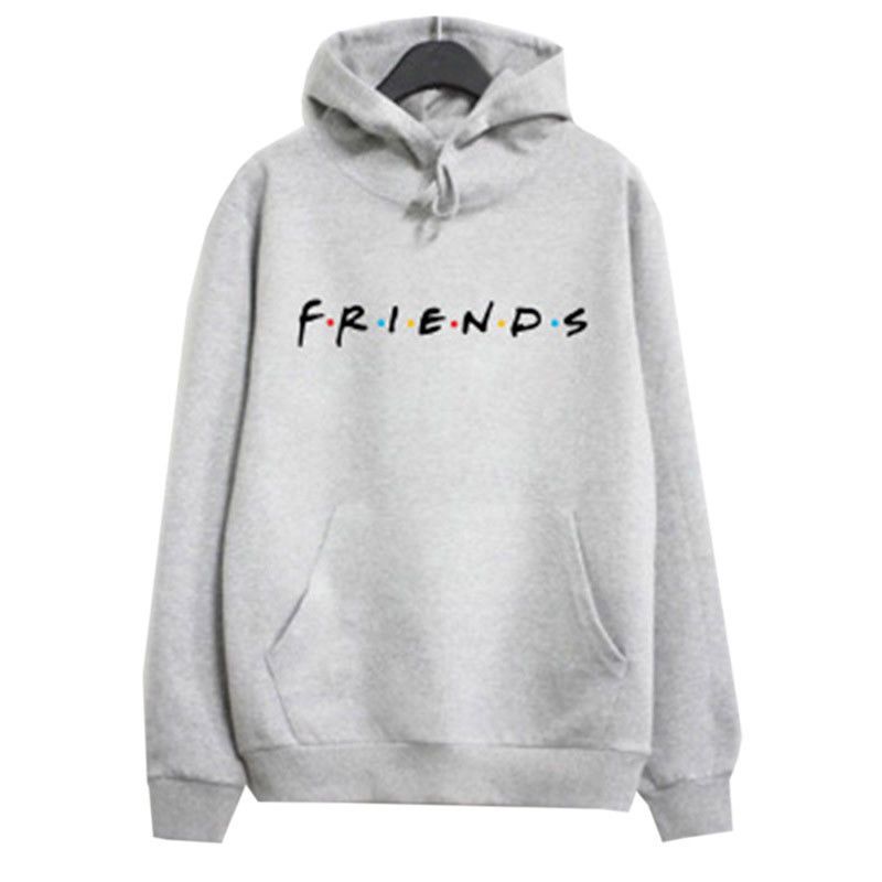 Sweats à capuche d'amis gris