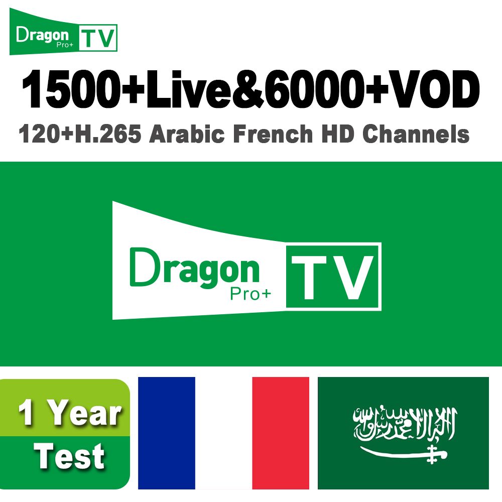 Compre Dragon Pro + TV Assinatura IPTV Para Android Box Com 1 Ano De  Duração Iptv 4K H.265 Filmes Com TV Ao Vivo Árabe Itália Reino Unido Canal  Esportivo Francês De Wewostore,