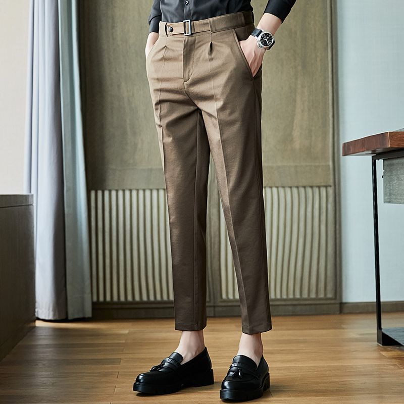 slim fit khaki dress pants
