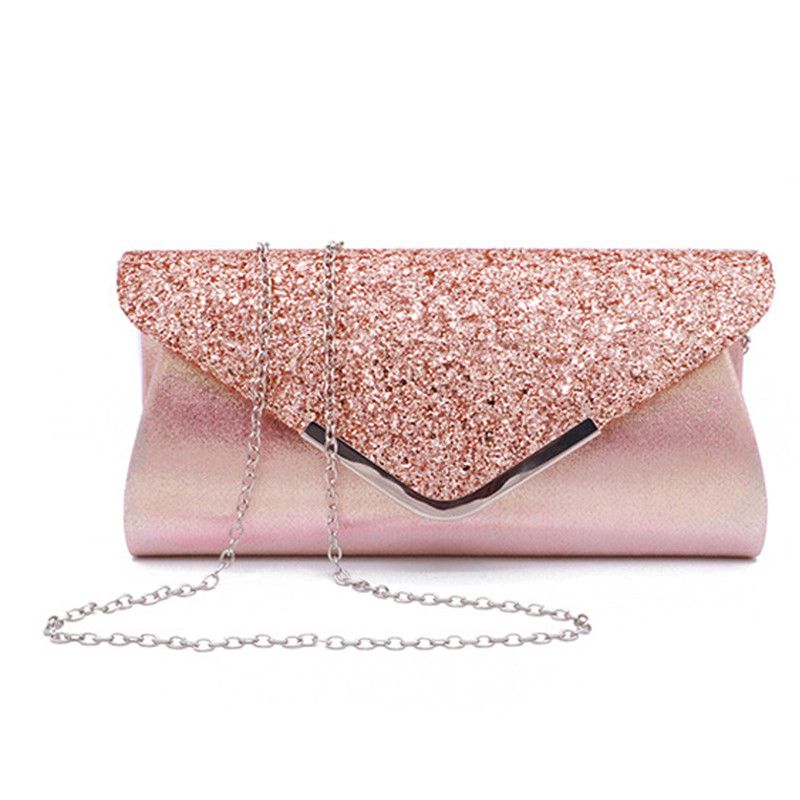 pink diamante clutch bag