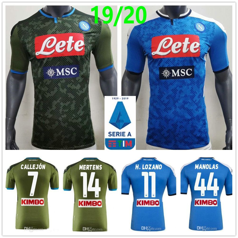 2020 2019 2020 Player Version Napoli Soccer Jerseys CALCIO NAPLES