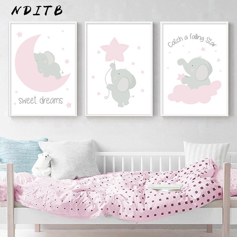 2020 Pink Elephant Star Canvas Children Poster Print Baby Girl Nursery Wall Art Picture Painting Nordic Kids Bedroom Decoration From Sophine08 31 46 Dhgate Com - Wall Pictures For Baby Girl Room 2020 Pink Elephant Star Canvas Children Poster Print Baby Girl Nursery Wall Art Picture Painting Nordic Kids Bedroom Decoration From Sophine08 31 46 Dhgate Com - Wall Pictures For Baby Girl Room