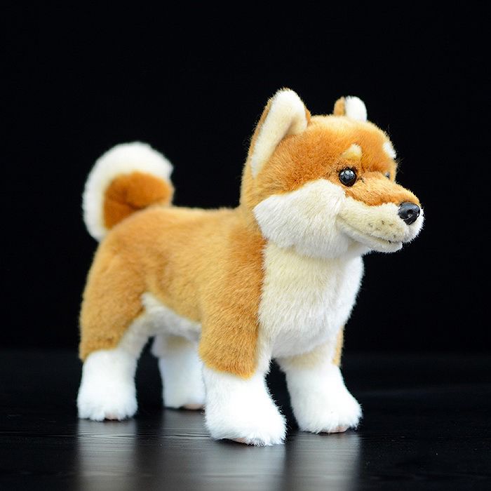 cute shiba plush toy miniso