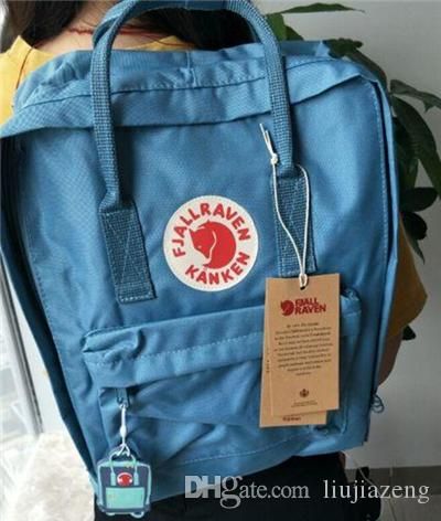 fjallraven kanken classic sky blue backpack