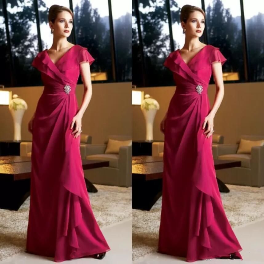 Elegant Chiffon Mother Of The Bride Dresses New 2019 Beach Country