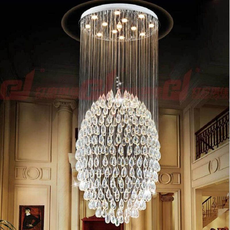 New Modern Crystal Chandeliers Led Crystal Long Staircase Indoor Chandelier Villa Hotel Hall Chandelier Lighting Fixture Vintage Chandelier Rectangular Chandelier From Cuyer 525 13 Dhgate Com