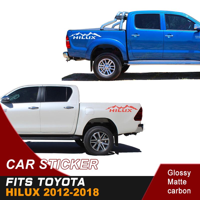 Sticker Badge 4x4 OFF ROAD Trim Black For Toyota Hilux Revo 2015 2018