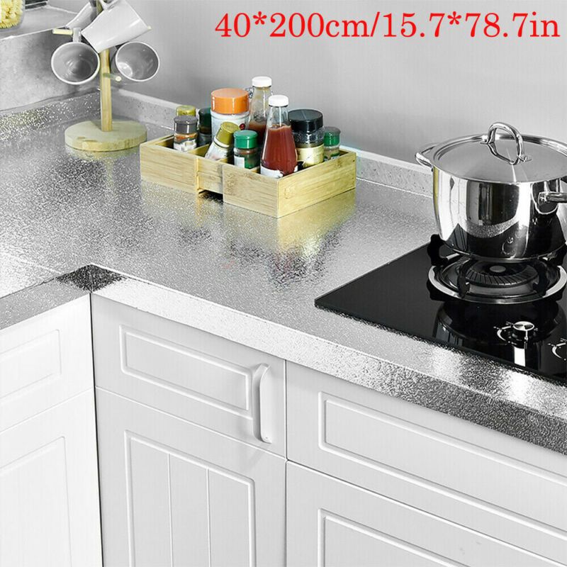Self Adhesive Waterproof Oil Proof Aluminum Foil Kitchen Cabinet