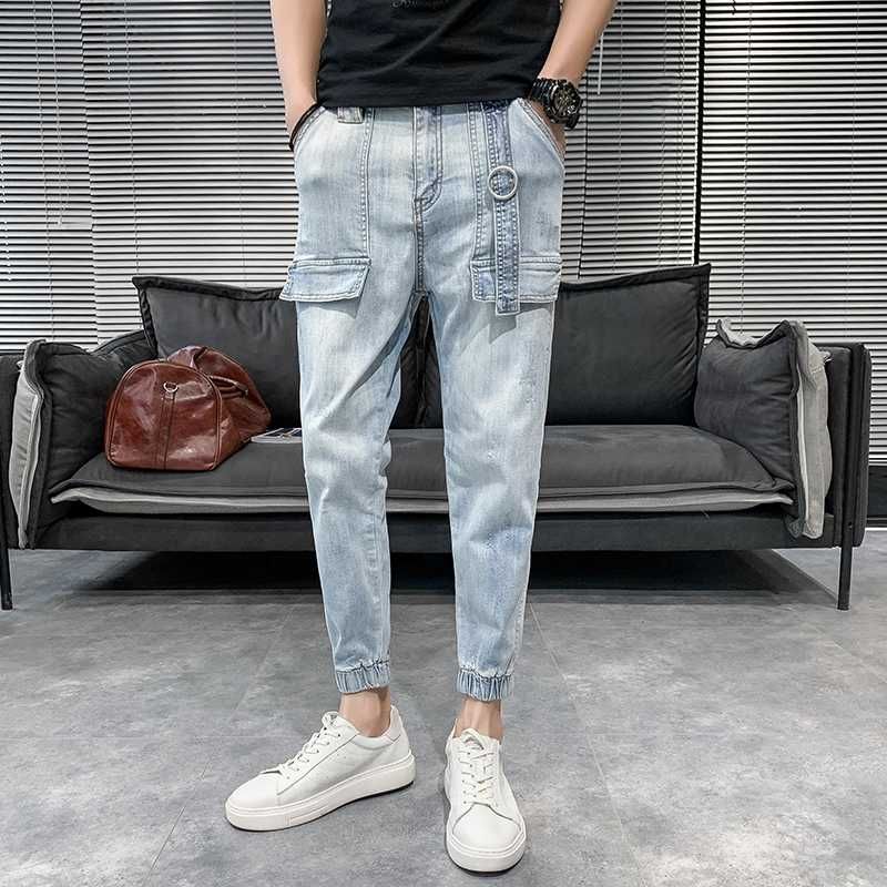Summer Korean Men Jeans Fashion 2020 