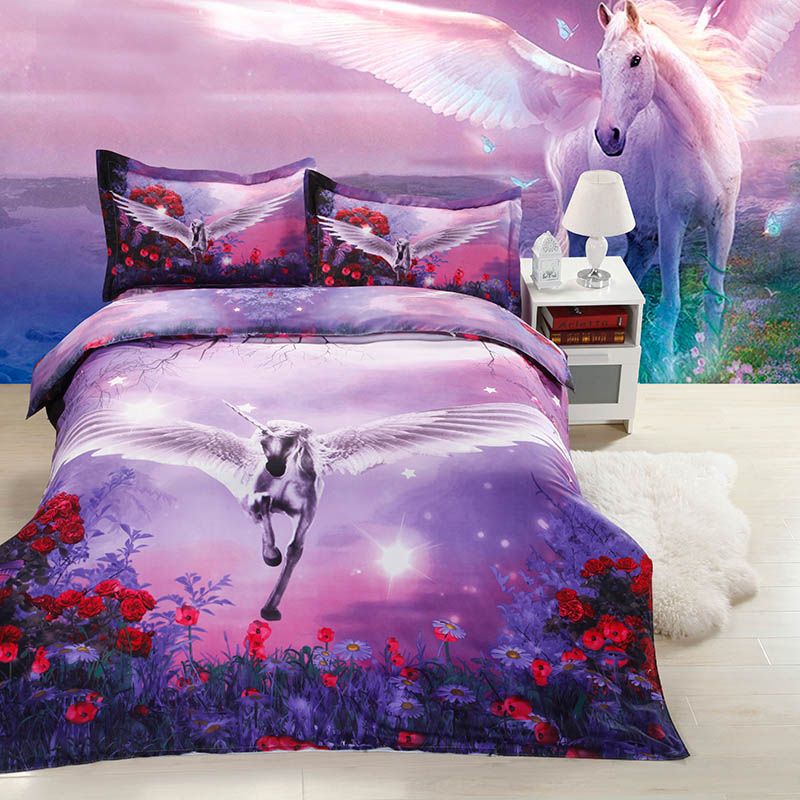 3d Horse Comforter Bedding Sets King Twin Queen Size Family Bed