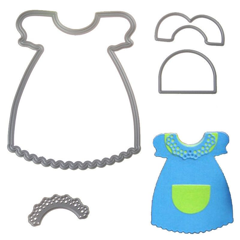 Flower Apron Cutting Dies Stencil DIY Scrapbook Album Paper Card Crafts Decor