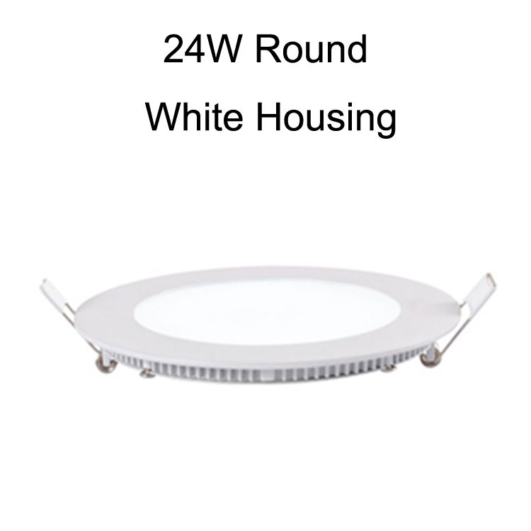 24W Round White Housing