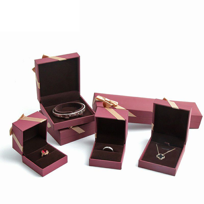 2020 High End Touch Paper Jewelry Box Jewelry Storage Box Ring Necklace