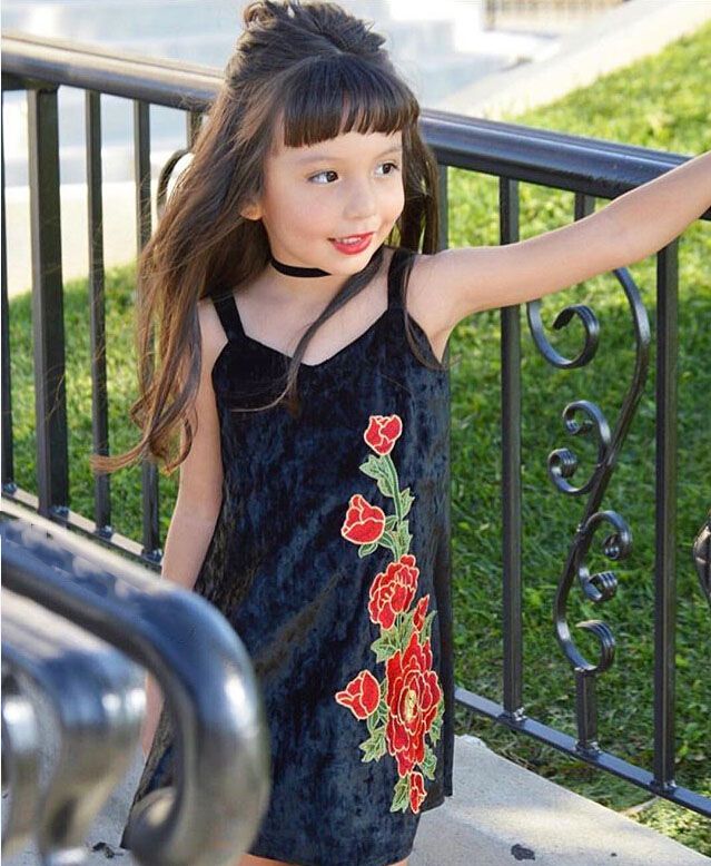 girls black sundress