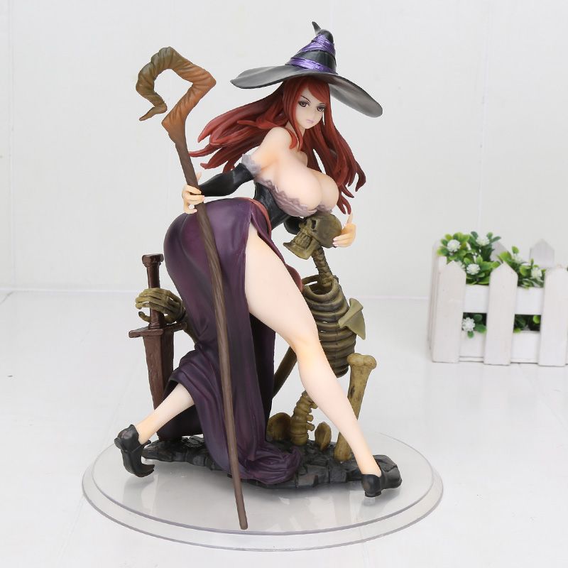 24cm Japanese Anime Figure Orchid Seed Dragon's Crown Witch PVC Action  Figure Model Toys Gift