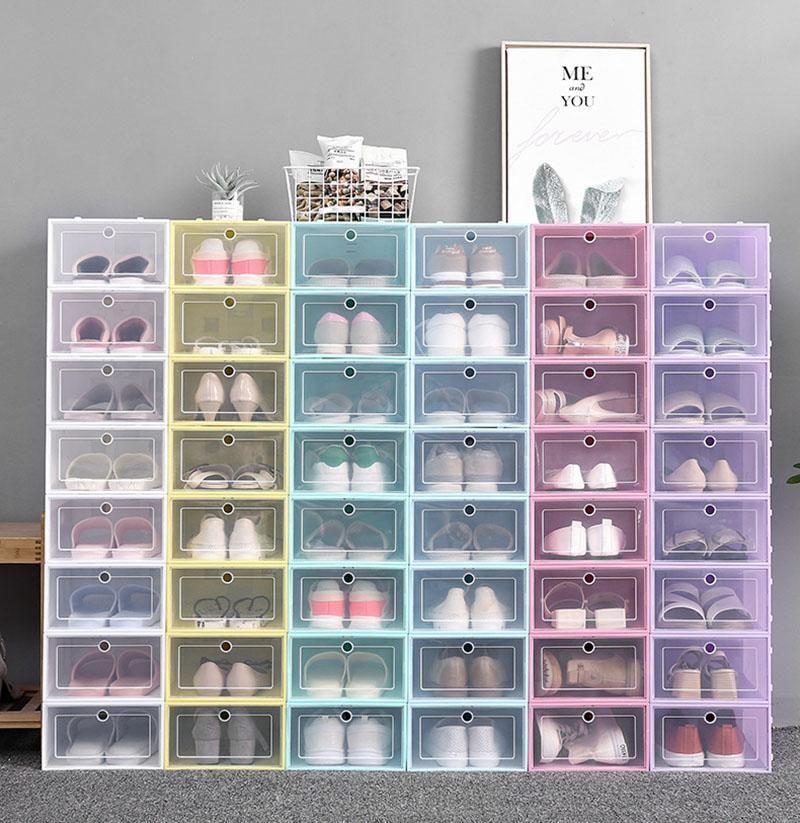 Bins Thicken Clear Plastic Shoes, Clear Storage Bin For Shoes