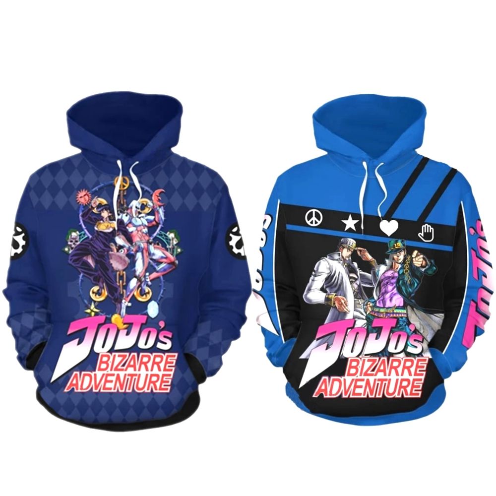 2020 Anime Jojo Bizarre Adventure 3d Print Hoodies Sweatshirt