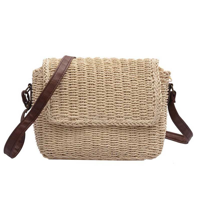 crossbody straw bolsa