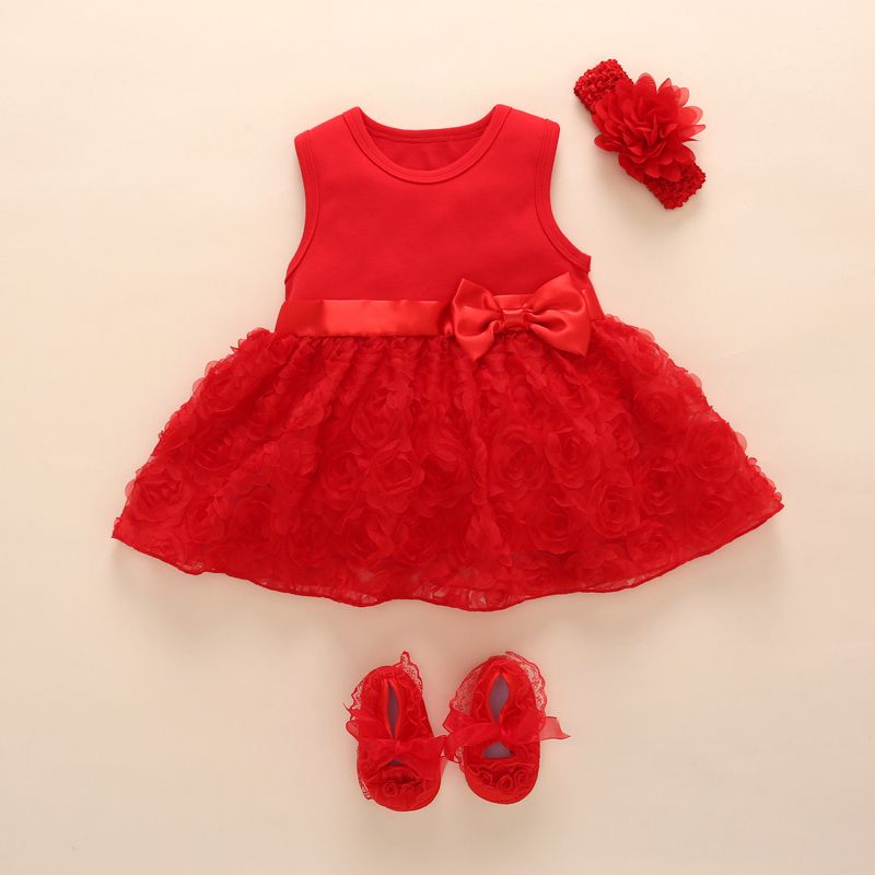 red baby dress shoes