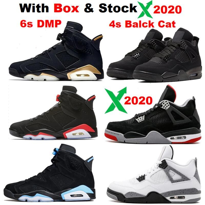6 DMP 4s Balck Cat 2020 New Infrared 6 Flint Basketball Shoes Men With Box Sneakers Discount 