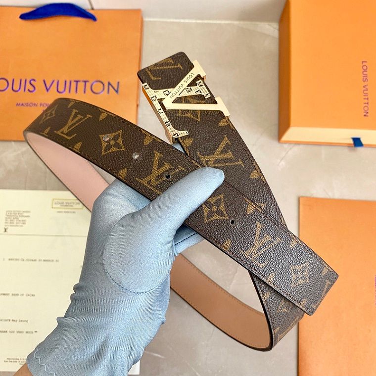 Cinture Louis vuitton in Tela Marrone taglia 95 cm - 12368251