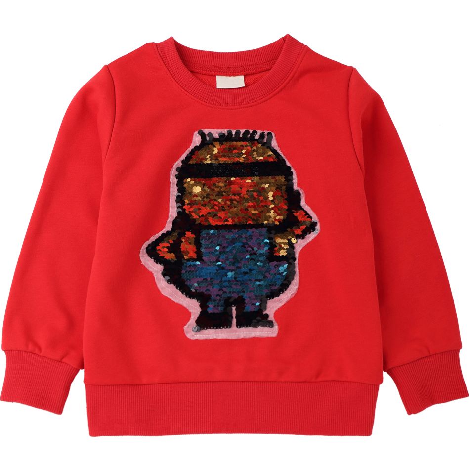 felpa paillettes reversibili bambino