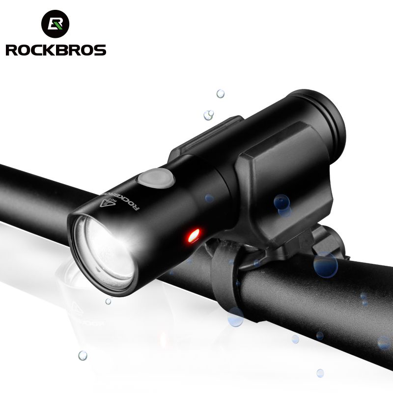 ROCKBROS USB Rechargeable Waterproof Bicycle Light Multi-function Flashlight