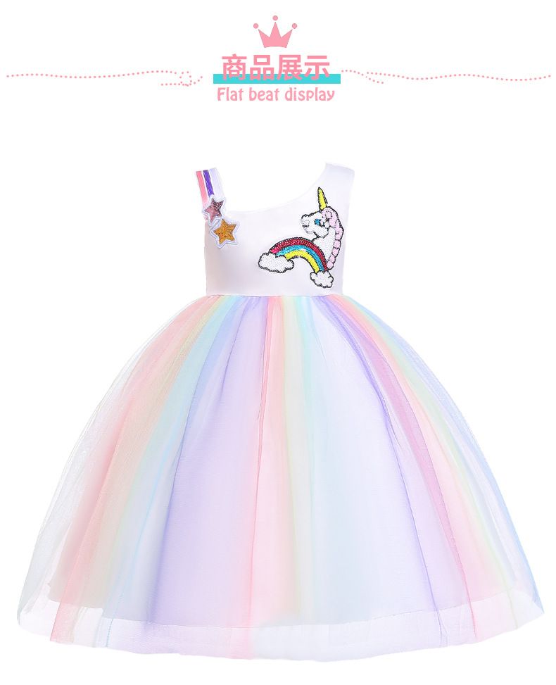 Vestido Unicornio para Babys Girl Princess Dress Unicorn Party Girls Easter Niños Vestidos para Niñas Ropa Vestido Unicornio para Babys Girl Princess Dress Unicorn Party Girls Easter Niños Vestidos para Niñas Ropa