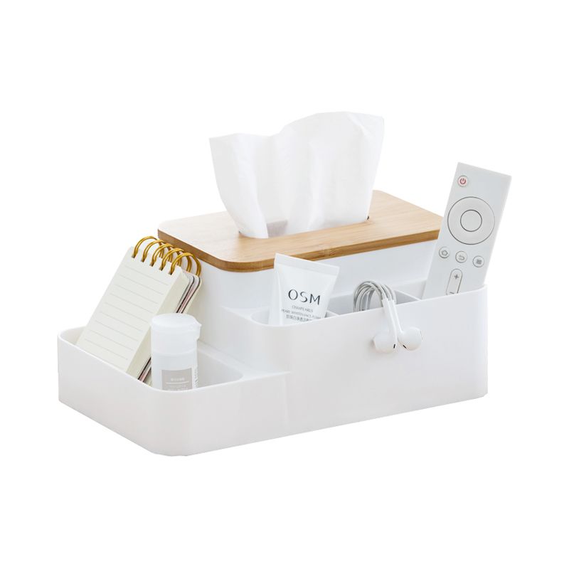 Bamboo Tissue Paper Storage Box Home Kleenex Napkin Case Container Holder Decor