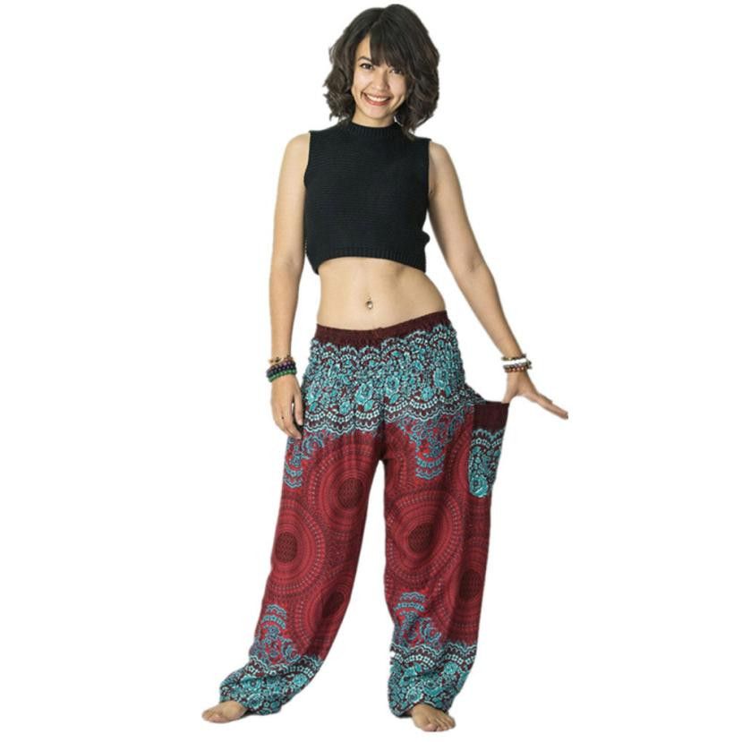 Pantalones Harem Negros Cagados Etnicos Yoga Thai Comodos Lisos Unisex Cuatro Tallas 