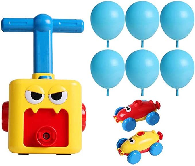 pump up balloon car toy