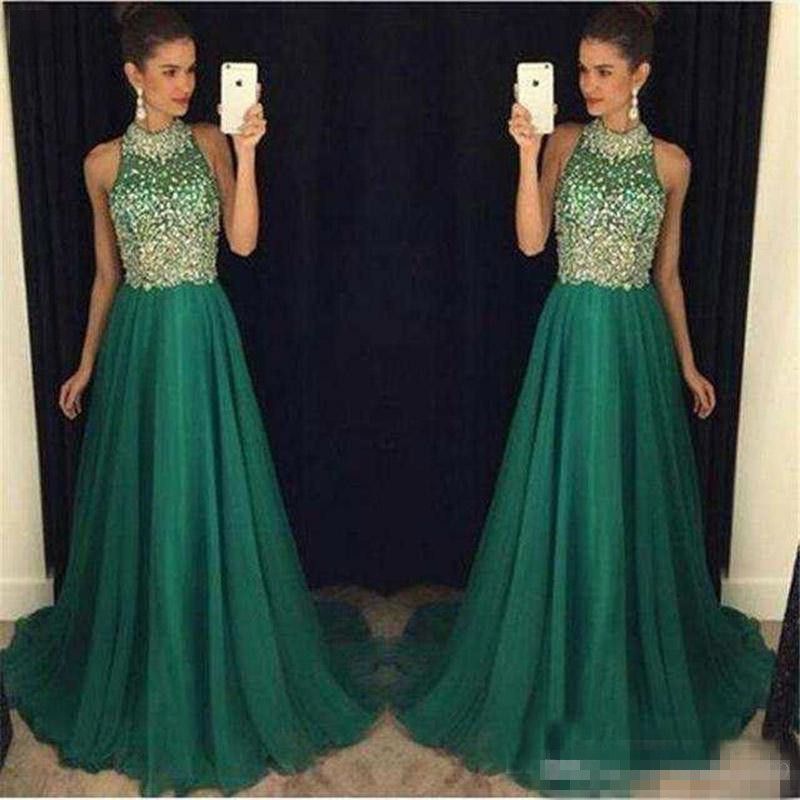 dark green prom dresses 2019
