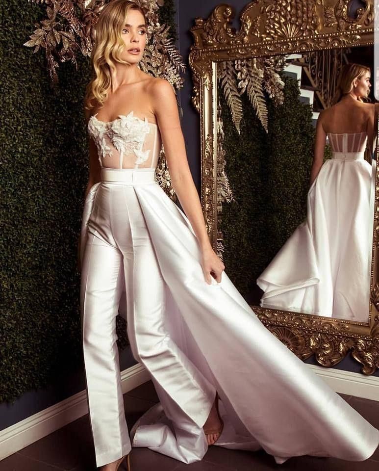 beach wedding dress with detachable skirt