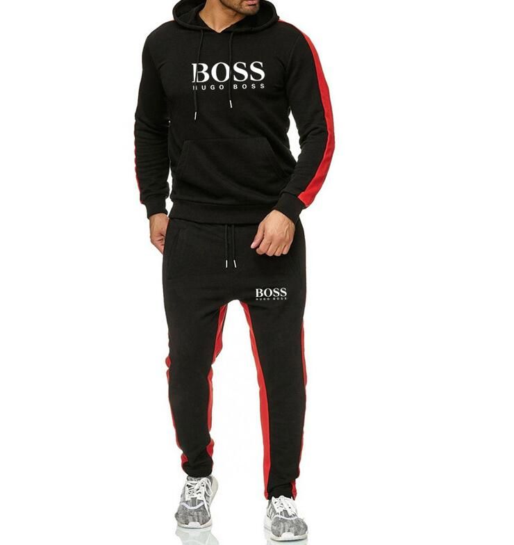 mens hugo boss velour tracksuit