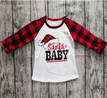 # 2 Weihnachten Baby Mädchen Hemden