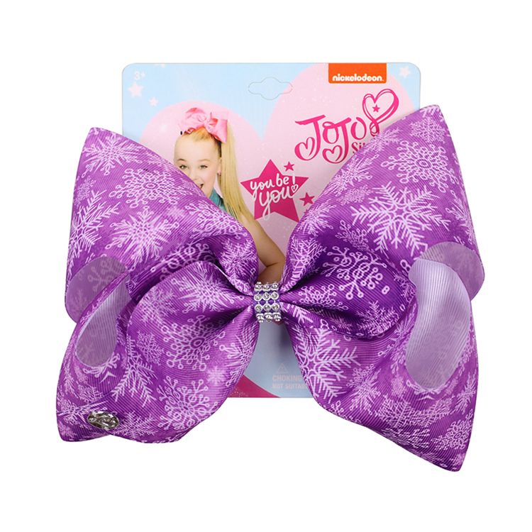 JOJO Siwa Hair Bows 16 Designs Snowflake Styles Jojo Bows With Clip Hair Accessories For Girls 8