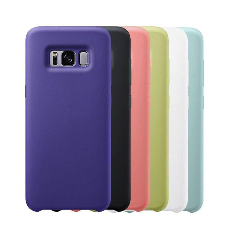 Compre Caso Original Para Samsung Galaxy S8 S8 + Líquido Oficial Silicone  Capa De Leite Com Sensação De Pele Celular Para S8 S8 Plus Coque Com  Logotipo. Barato | Entrega Rápida E