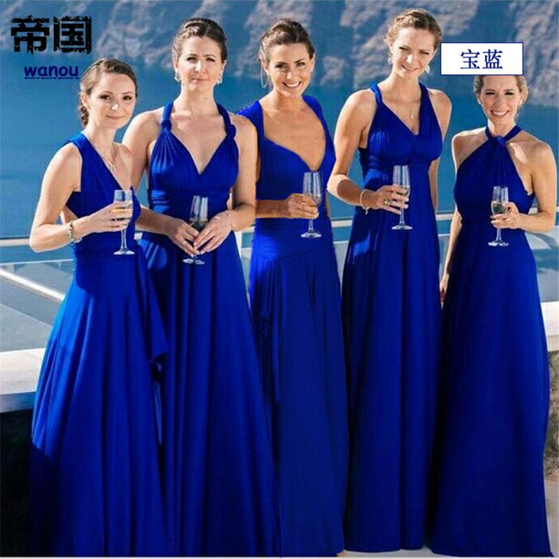 blue maxi dresses for weddings